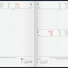 18. Freitag, Karfreitag. 19. Samstag, 20. Sonntag, Ostersonntag. Kalenderseite mit Stunden und Terminfeldern.