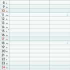 Kalender für Januar 2027, Tagesfelder mit Datum und Wochentagen, Notizfeld unten, nummerierte Kalenderwochen.