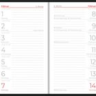 Zweiwöchiger Kalender: Links 1.-7. Februar, rechts 8.-14. Februar. Termine: Maria Lichtmess, Rosenmontag, Aschermittwoch.