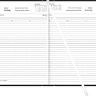 Kalender für Freitag, 1. Januar und Samstag, 2. Januar 2027, mit Linien zum Schreiben und kleinen Symbolen für Wetter, Anruf, etc.