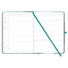 Wochenkalender: 28. Dezember 2026 bis 3. Januar 2027. Montag bis Sonntag. Tealfarbener Band als Lesezeichen.