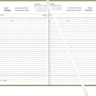 Kalenderblatt für den 1. und 2. Januar 2027 mit Wochentagen und freien Zeilen für Notizen. Horizontale Linien markieren Zeilen.