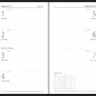 Kalender für Februar 2027, Woche 5. Montag, 1. bis Sonntag, 7. mit Notizlinien und kleinem Monatsübersichtskalender.