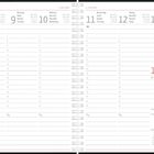 Kalenderübersicht für November 8-14, 45. Woche, mit Wochentagen auf Englisch, Deutsch, Französisch, Italienisch.