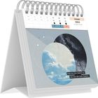 Kalender mit Januar und KW53. Text: "Sieh dir die Sterne an, wie sie für dich funkeln." Illustration mit Himmel und Sternen.