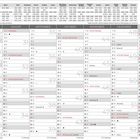 Kalender für 2027, Monate von Juli bis Januar 2028, mit Feiertagen rot markiert. Enthält Schulferien für verschiedene Regionen.