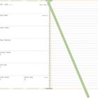 Kalenderseite mit der Woche vom 7. bis 13. April 2025; Feiertage: Welttag der Gesundheit, Palmsonntag. Links Datumsangaben.