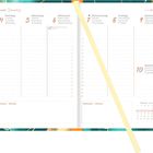 Kalender für Januar, Woche 1. Tage auf Deutsch, Englisch, Französisch, Italienisch. Platz für Notizen. Tabellenanordnung.