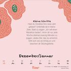 „Kleine Schritte“: Setze dir kleine Ziele für Neujahr. Gestalte Erfolge, die Glück bringen. Kalender mit Blumenmuster.