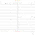 Kalenderseiten für den 1., 2. und 3. Januar; Notizlinien, Uhrzeiten für Sonnenauf- und -untergang.