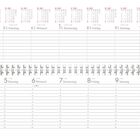 Kalender Seite für Januar 2027. Wochenübersicht ab 4. Januar, von Montag bis Sonntag, mit Raum für Notizen.