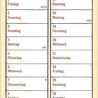 Januar. "Braut der Januar Nebel gar, wird das Frühjahr nass fürwahr." Kalender mit Gemälde von Bauernküche.