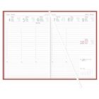 Kalendereintrag: 4.–10. Januar, Montag bis Sonntag, Uhrzeiten und Mondphasen. Kalenderstruktur, Notizlinien, roter Rand.