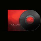 "PALASOMA" steht auf einem rot-schwarzen Albumcover mit einer Vinyl-Schallplatte daneben.