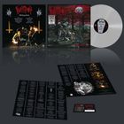 Das Bild zeigt ein Schallplattenset. „Witching Metal“ und „Satanic Forces“ stehen auf dem Cover in roter Schrift.