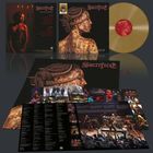 Das Bild zeigt das Albumcover "Sacrifice - The Ones I Condemn". Es gibt eine Vinyl-Schallplatte und Bandfotos.
