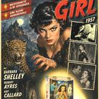"Deutsche Blu-ray Premiere", "Cat Girl", "1957". Eine Frau mit Leoparden, dramatisch und geheimnisvoll.