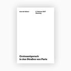 Oben: "was wir lieben", "9. Februar 2027, Dienstag". 
Unten: "Croissantgeruch in den Straßen von Paris". 
Minimalistisches Design.