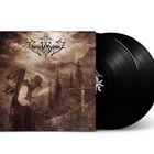 "Imperium Dekadenz" Logo, "Meadows of Nostalgia" darunter. Illustration eines Wanderers in dunkler, bergiger Landschaft.