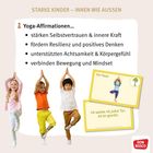 Starke Kinder - Innen wie Außen. Yoga-Affirmationen stärken Selbstvertrauen. Kinder in Yoga-Positionen.