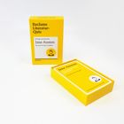 Gelbe Quizbox mit "Reclams Literatur-Quiz" und "Jane Austen: Wer kennt ihr Leben und Werk?" Text, daneben geöffnete Box.