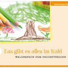 „Das gibt es alles im Wald. Waldbesuch zum Projektbeginn.“ Zeichnung mit Buntstiften und Bäumen.