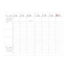 Ein Kalender mit einer Doppelseite: Linke Seite Tage 1 bis 6, rechte Seite Tage 7 bis 10 Januar 2027.