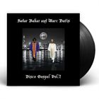 „Sadar Bahar and Marc Davis“, „Disco Gospel Vol.2“. Zwei Männer in traditionellen Gewändern, Stadtsilhouette, Diskokugel.