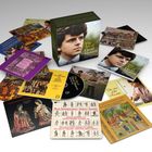"The Art of David Munrow" steht auf einer Box mit CDs und bunten CD-Covern, darunter historische und musikalische Motive.