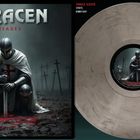 "Single Sleeve Vinyl" steht oben. Eine Illustration zeigt einen Kreuzritter kniend mit einem Schwert, umringt von Kreuzen.