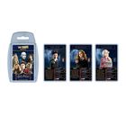"Top Trumps Specials" und "Harry Potter - 30 Hexen und Zauberer" sind zu sehen. Drei Charakterkarten: Harry, Hermine, Luna.