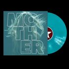 Text: "MOTHER" und "Kelli Baker". Ein Albumcover mit blauem Vinyl und stilisiertem Frauenhaar im Hintergrund.