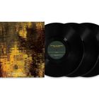 Covertext: "SARAH DAVACHI THE WILL OF TONGUES." Wasserreflexion in Gelb- und Brauntönen, daneben drei Schallplatten.
