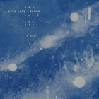 "Eyre Llew Bloom" steht in weiß auf einem blau strukturierten Hintergrund mit mehreren großen weißen Punkten.