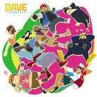 Text: „DAVE THE DIVER“. Illustration von acht lässig gekleideten Personen, teils mit Kopfhörern. Bunte, verspielte Szenerie.