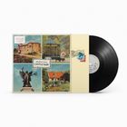 "Graham Coxon Castle Park". Vier Postkartenmotive: Burg, Pavillon, Statue und Landhaus. Schwarze Vinyl-Schallplatte.