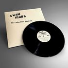 Text: "swell maps", "The John Peel Sessions". Eine Schallplatte liegt auf einem weißen Albumcover.