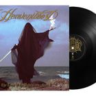 "Heavenwood" oben, "The Tarot of the Bohemians - Part II" unten. Dunkle Gestalt mit Schwert und Feuer am Meer.