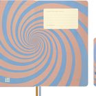 Text oben rechts: "In case of loss, please return to: ... As a reward: $ ...".
Spiralmuster in Rosa und Blau. Mädchen und Schmetterlinge unten rechts.