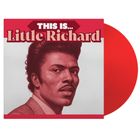 „This is... Little Richard“ steht über einem Porträt eines Mannes im Retro-Stil, daneben eine rote Schallplatte.