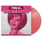 "THIS IS... Brenda Lee" steht im oberen Bereich. Eine lächelnde Frau in rosa Tönen auf einem Plattencover.