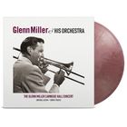 "Glenn Miller & His Orchestra", "The Glenn Miller Carnegie Hall Concert". Ein Mann spielt Posaune, Schallplatte sichtbar.