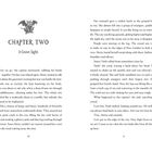 "CHAPTER TWO: A Grave Sight" steht oben. Darunter beginnt eine Erzählung über Metty und Faith in einer sich erhöhenden Stadt.