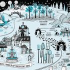 Eine verspielte, illustrative Karte mit Orten: "Paw Palace", "Tabby Town", "The Mew Forest", "The Borough of Boxes".