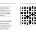 Eine Kreuzworträtsel-Seite mit Hinweisen: "Across" und "Down" sind gelistet. Das Raster rechts ist teils schwarz gefüllt.