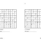 Links "22 minutes, time taken ......................", rechts auch. Zwei Killer-Sudoku-Gitter, Nummern an Ecken gruppiert.
