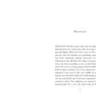 "Prologue" und "ANNA SAT ON the caravan steps." Text beginnt eine Erzählung über Anna, die sich auf Tanz vorbereitet.