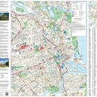 Text: "ABERDEEN POCKET MAP", "Clear street level", "Top tourist attractions". 
Eine detaillierte Karte von Aberdeen.