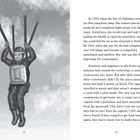 Links: Illustration einer Fallschirmspringerin über Wolken. Rechts: Text über Valentina und sowjetische Kosmonauten.