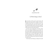 Kapitelüberschrift: „CHAPTER ONE“. Untertitel: „In Which Margo is Bored“. Es folgt ein Text über Margo's Langeweile.